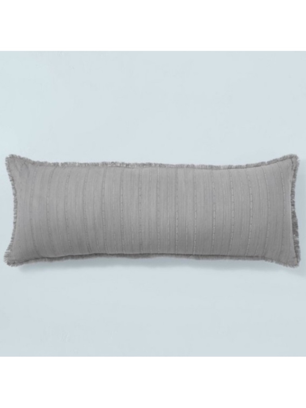Hearth & Hand Magnolia Washed Loop Gray Grey Striped Lumbar Oblong Bed Pillow